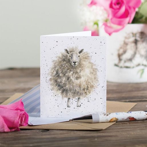 Dárková kartička Wrendale Designs "The Woolly Jumper" - Ovce