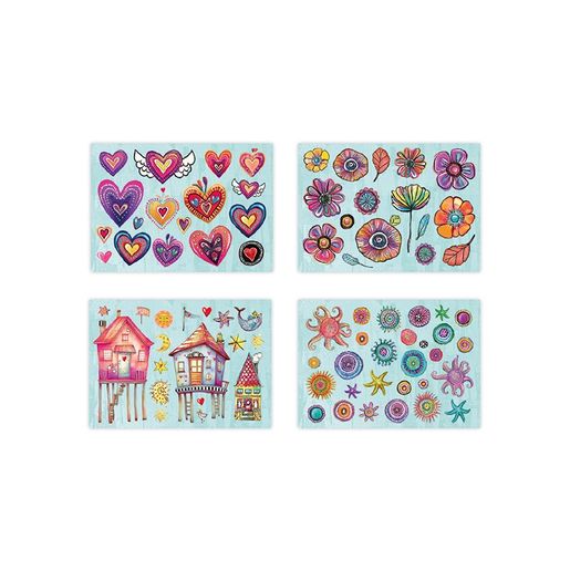 Blok s papírovými výseky Studio Light "25", A5, 20 l. - Barevná pláž