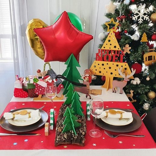 Dřevěný výřez k dekoraci Gomille, 9x12 cm - 3D Vánoční stromeček, malý