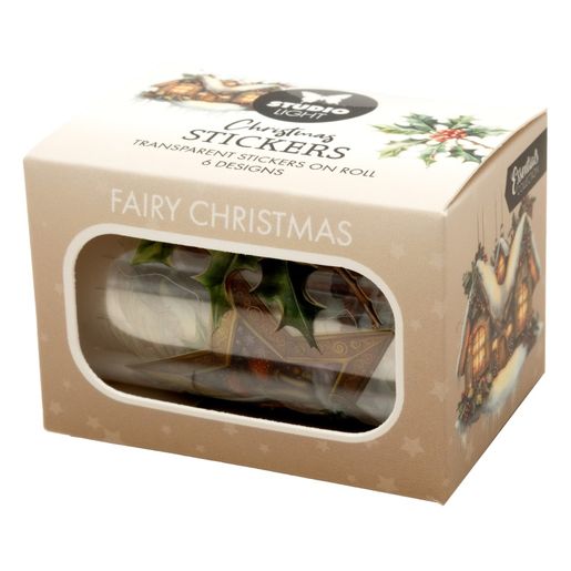 Průhledné samolepky Studio Light "Fairy Christmas" - Vánoce s vílami