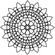 Šablona TCW 6"x6" (15,2x15,2 cm) - Sunflower Mandala