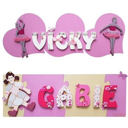 Dřevěný výřez k dekoraci Gomille, 8 cm - Abeceda - VYBERTE PÍSMENO