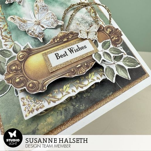 Blok s papírovými výseky Studio Light "Quiet Morning", A5, 20 l. - Smuteční