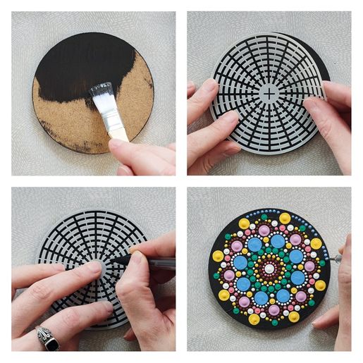 Dřevěný výřez k dekoraci Gomille, 10 cm - Kruh, malý