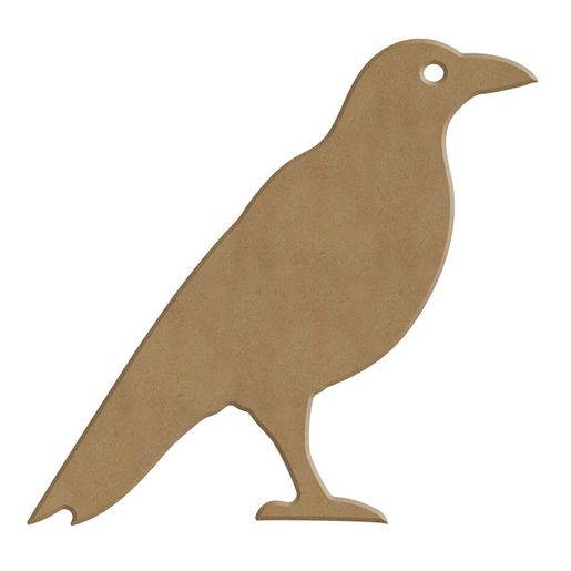 Dřevěný výřez k dekoraci Gomille, 13x12 cm - Vrána