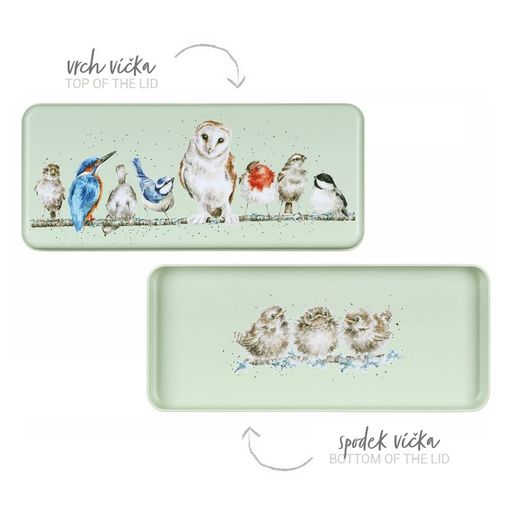 Plechová dóza na krekry Wrendale Designs - Ptáci