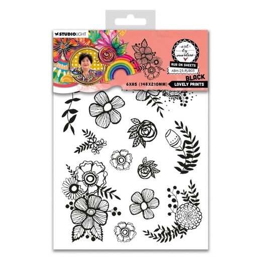 Propisot Studio Light "25", A5, 6 l. - Černé květiny