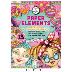 Blok s papírovými výseky Studio Light "26", A4, 70 l. - Extra velké