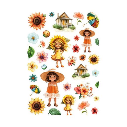 Papírové výseky Studio Light "Summer Beauty", 34 ks - Rozkvetlé léto