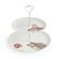 Porcelánový etažér Wrendale Designs, 2 patrový - Ježek a myška