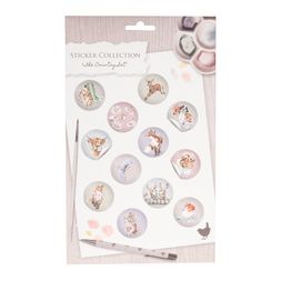 Samolepky Wrendale Designs "The Country Set", 144 ks - Zvířata