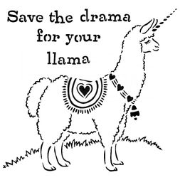 Šablona TCW - Drama Llama - VYBERTE VELIKOST