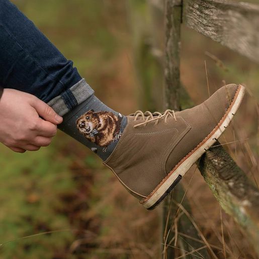 Pánské ponožky Wrendale Designs "The Arborist" - Bobr