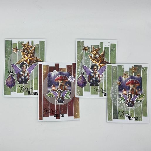 Blok s papírovými výseky Studio Light "Fairy Christmas", A5, 20 l. - Vánoce s vílami