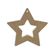 Dřevěný výřez k dekoraci Gomille, závěsný, 10x10 cm - Hvězda