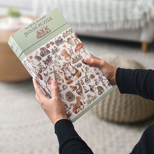 Puzzle Wrendale Designs "Country Set", 1000 dílků - Lesní zvířátka