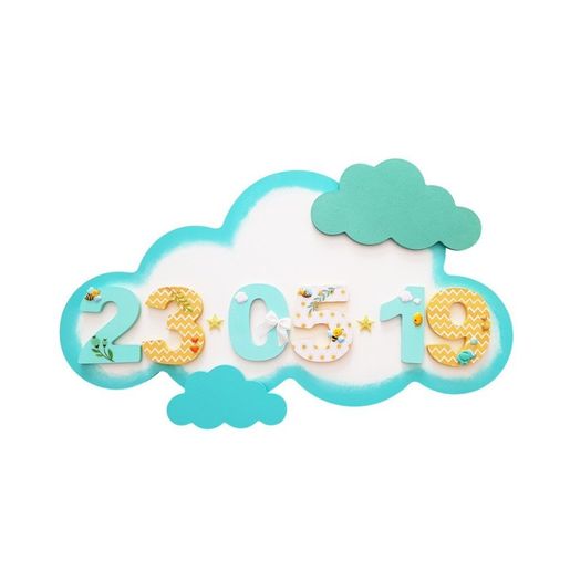 Dřevěný výřez k dekoraci Gomille, 8 cm - číslice - VYBERTE ČÍSLICI