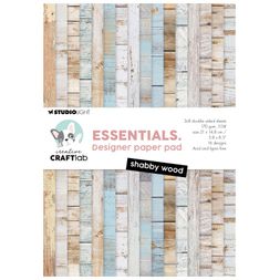 Blok podkladových papírů Studio Light A5, 24 l. - Staré dřevo