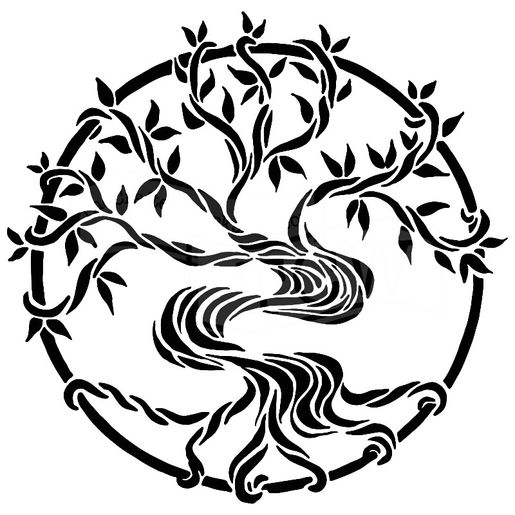 Šablona TCW - Mystical Tree - VYBERTE VELIKOST