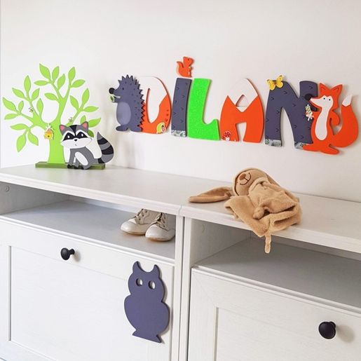 Dřevěný výřez k dekoraci Gomille, 15 cm - Abeceda - VYBERTE PÍSMENO