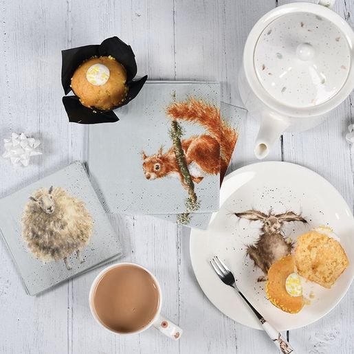 Porcelánová konvice na čaj Wrendale Designs "Hedgehog & Mouse", 0,6 l - Ježek s myškou