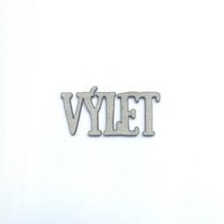 Kartonový výsek, 3,9x2 cm - Výlet