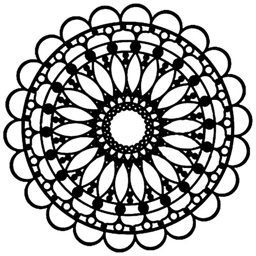 Šablona TCW - Scalloped Mandala - VYBERTE VELIKOST