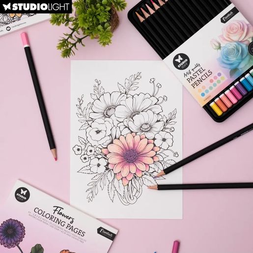 Pastelové pastelky Studio Light, 12 ks