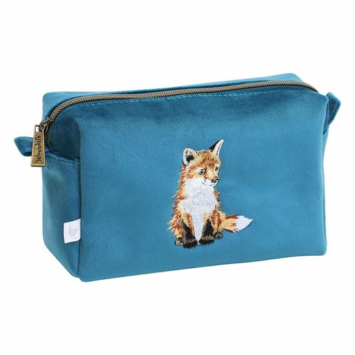 Vyšívaná kosmetická taštička Wrendale Designs "Daydreamer" - Liška
