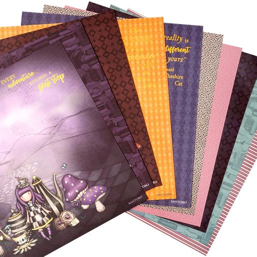 Scrapbooková sada Studio Light "Gorjuss", 30,5x30,5 cm, 10 l. - Za zrcadlem