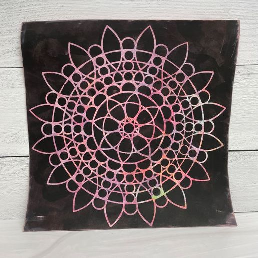 Šablona TCW - Sunflower Mandala - VYBERTE VELIKOST