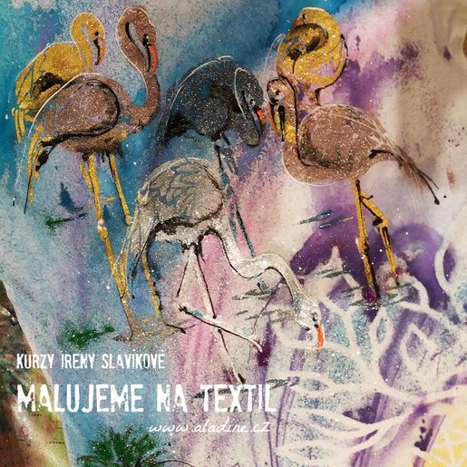 Šablona TCW 6"x6" (15,2x15,2 cm) - Flamingos