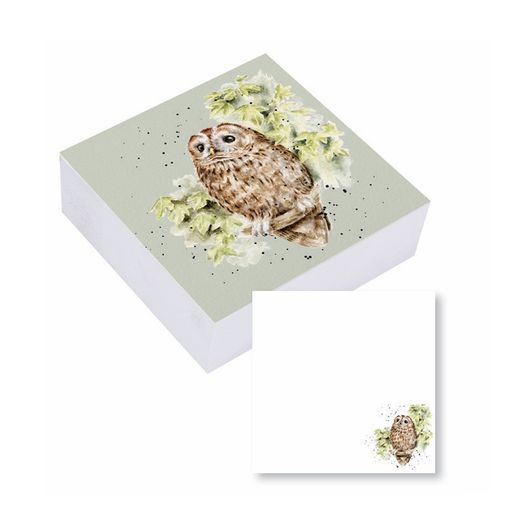 Samolepicí bloček Wrendale Designs "Treetops", 250 l. - Sova