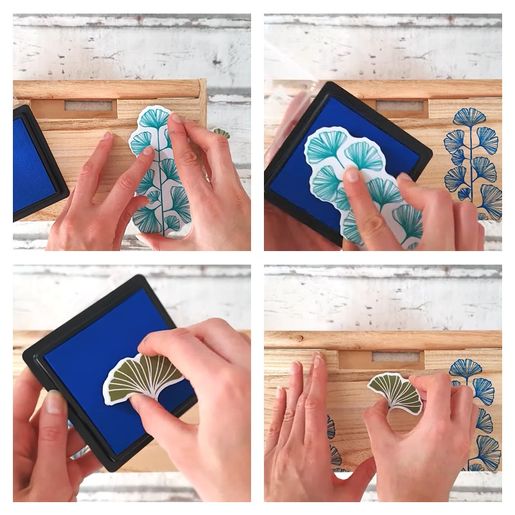 Dekorační razítka Aladine Stampo Decor, 6 ks - Rostliny