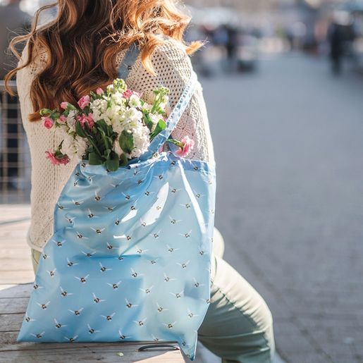 Skládací nákupní taška Wrendale Designs "Busy Bee" - Včely