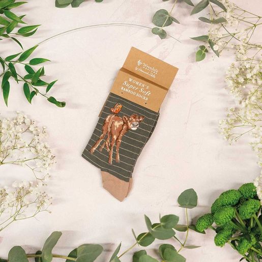 Dámské ponožky Wrendale Designs "Flutterly Fabulous" - Telátko