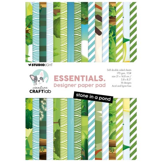 Blok podkladových papírů Studio Light A5, 24 l. - Rybník