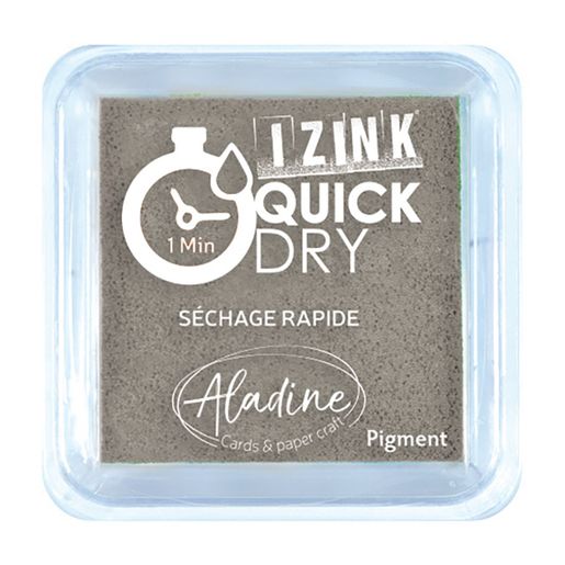 Razítkovací polštářek Aladine Izink Quick Dry - gris, šedý