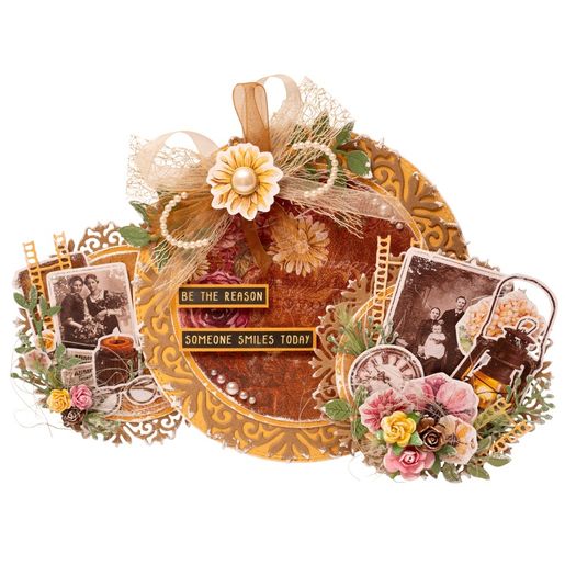 Samolepicí perličky Studio Light, 240 ks - vintage odstíny