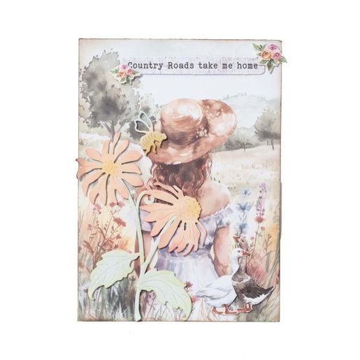 Kreativní blok s výseky Studio Light "Country Roads", A4, 28 l. - Na venkově