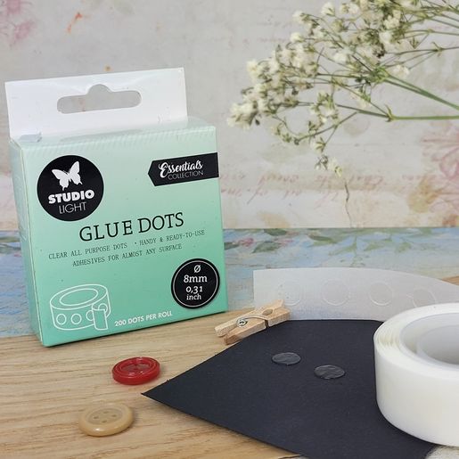 Gelové lepicí tečky Studio Light, 4 mm - 110 ks