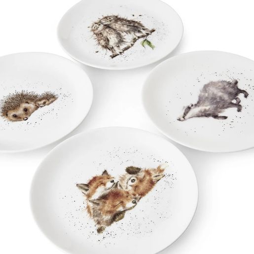 Porcelánový talíř Wrendale Designs - Lišky
