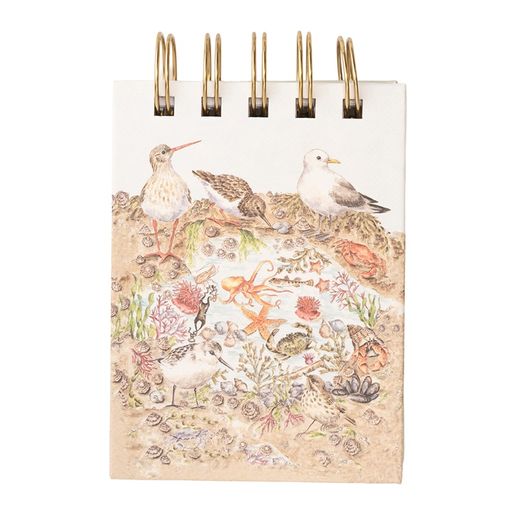 Kroužkový blok Wrendale Designs "Seaside", B7, 50 l., čistý a linkovaný -  U moře