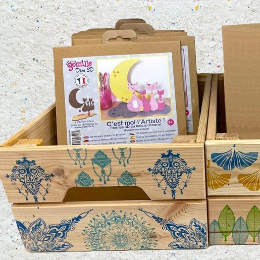 Dekorační razítka Aladine Stampo Decor, 7 ks - Yoga