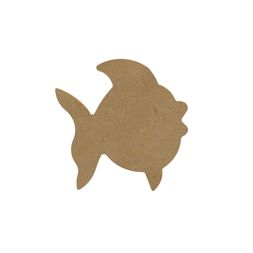 Dřevěný výřez k dekoraci Gomille, 12x12 cm - Rybička