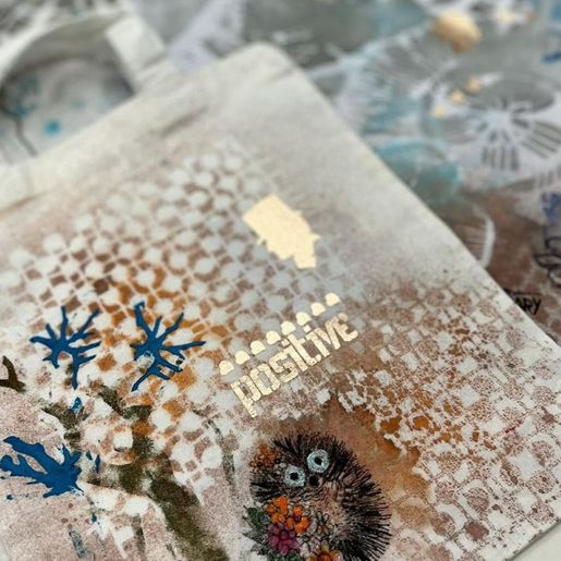 Transferový obrázek na textil Cadence, A3 - Měděné nápisy 1