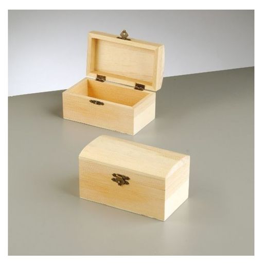 Dřevěná truhlička k dozdobení, 13,8x8x7,5 cm