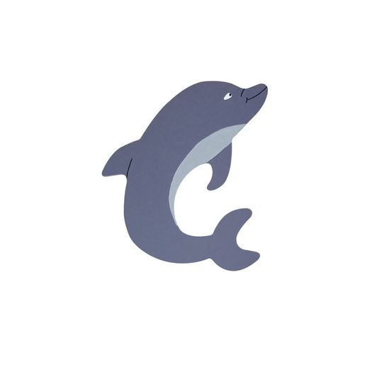Dřevěný výřez k dekoraci Gomille, 15 cm - Delfín