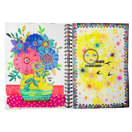 Skicák Studio Light "25", A4, 30 l. - Květinový