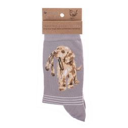 Dámské ponožky Wrendale Designs "Hopeful" - Pes, proužky